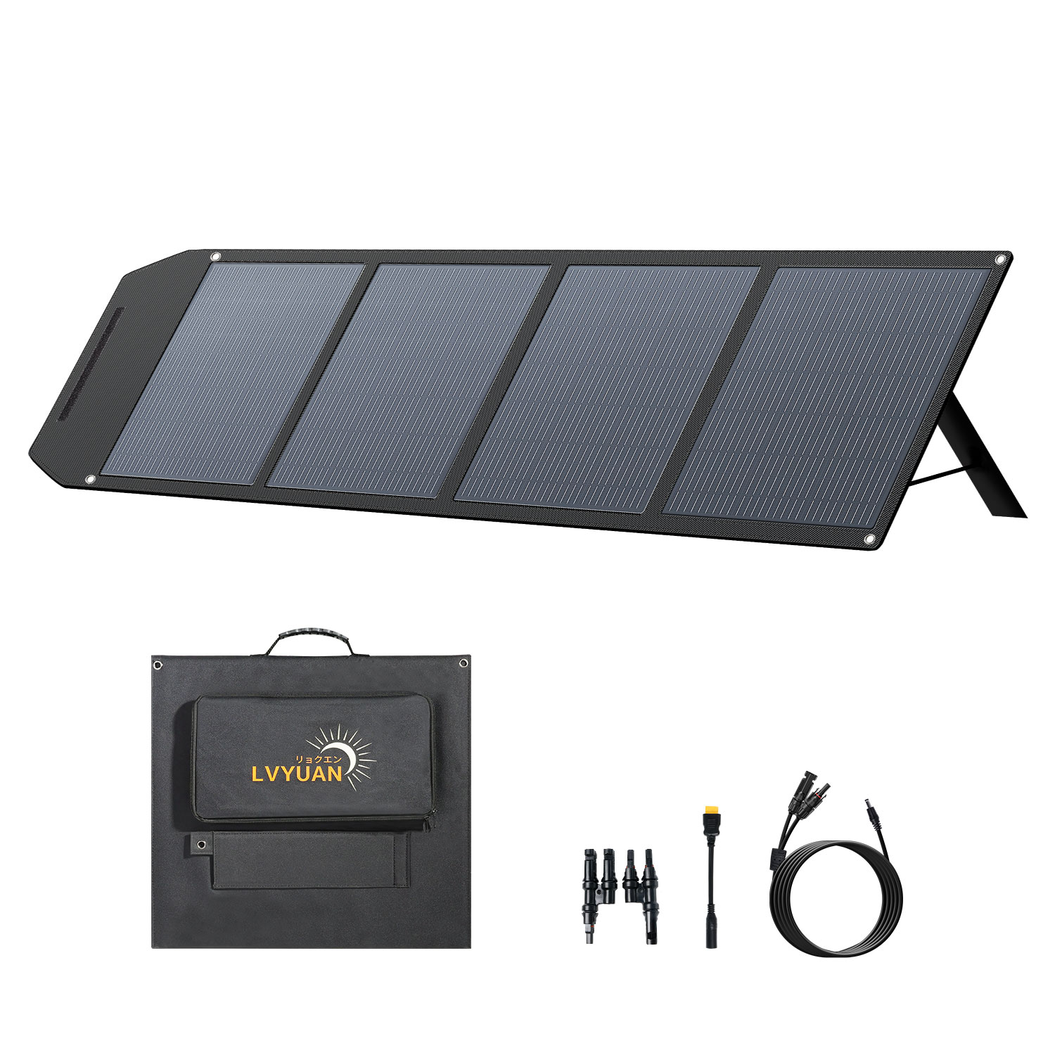 Solar Panel - แผงโซลาร์เซลล์ประสิทธิภาพสูง 200 วัตต์ แบบพับได้ 24V โมโนคริสตัลไลน์ซิลิคอน