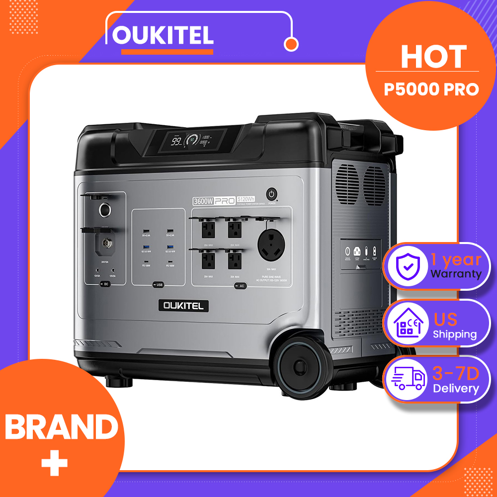 Charge Controller Solar - OUKITEL P5000 Pro สถานีพลังงานแบบพกพา แบตเตอรี่ LiFePO4