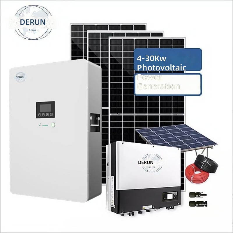 Power Inverter - ระบบผลิตไฟฟ้าพลังงานแสงอาทิตย์แบบยุโรป ระบบแบตเตอรี่ 48V ระบบออฟกริด พร้อมอินเวอร์เตอร์ในตัวสำหรับการจัดเก็บพลังงาน