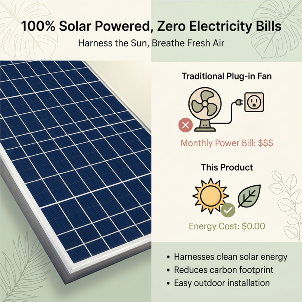 ชุดพัดลมระบายอากาศพลังงานแสงอา - Solar Panel 200W บทวิจารณ์และราคา